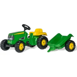 Rolly Toys Traptractor John Deere met Aanhanger