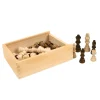 Schaakstukken in kistje 7,7 cm