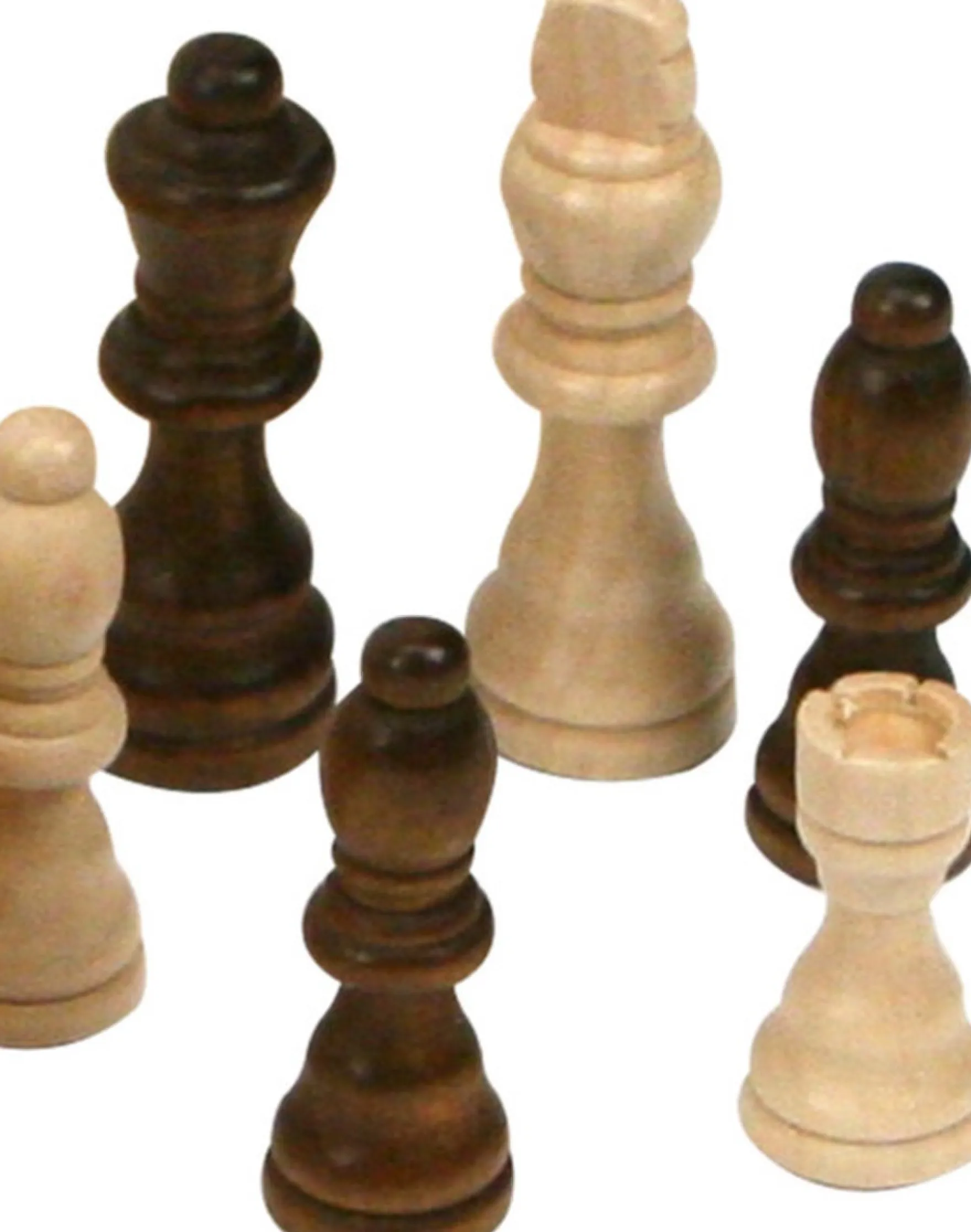 Schaakstukken in kistje 7,7 cm