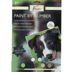 Schilderen op nummer hond