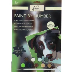 Schilderen op nummer hond