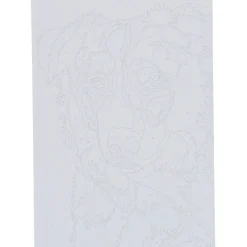 Schilderen op nummer hond