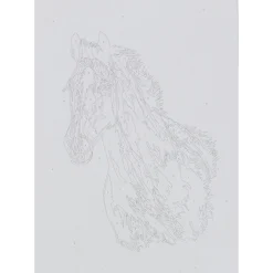 Schilderen op nummer paard