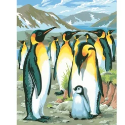 Schilderen Op Nummer Pinguïn