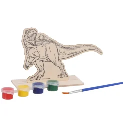 schilderset dino hout 6 assorti