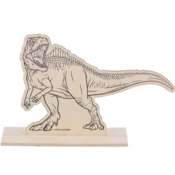 schilderset dino hout 6 assorti