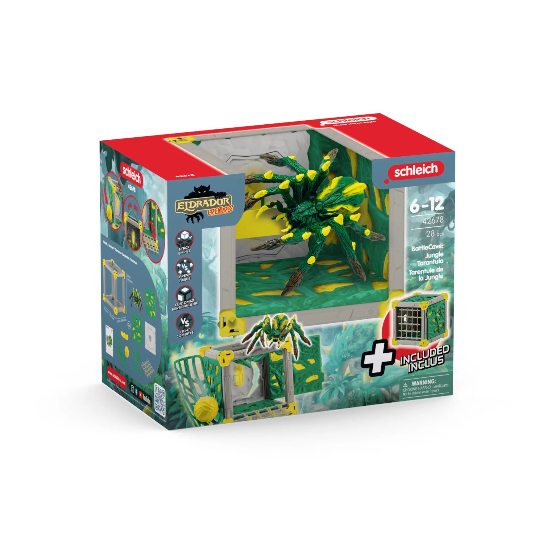 Schleich 42678 Battlecave Jungle Tarantula