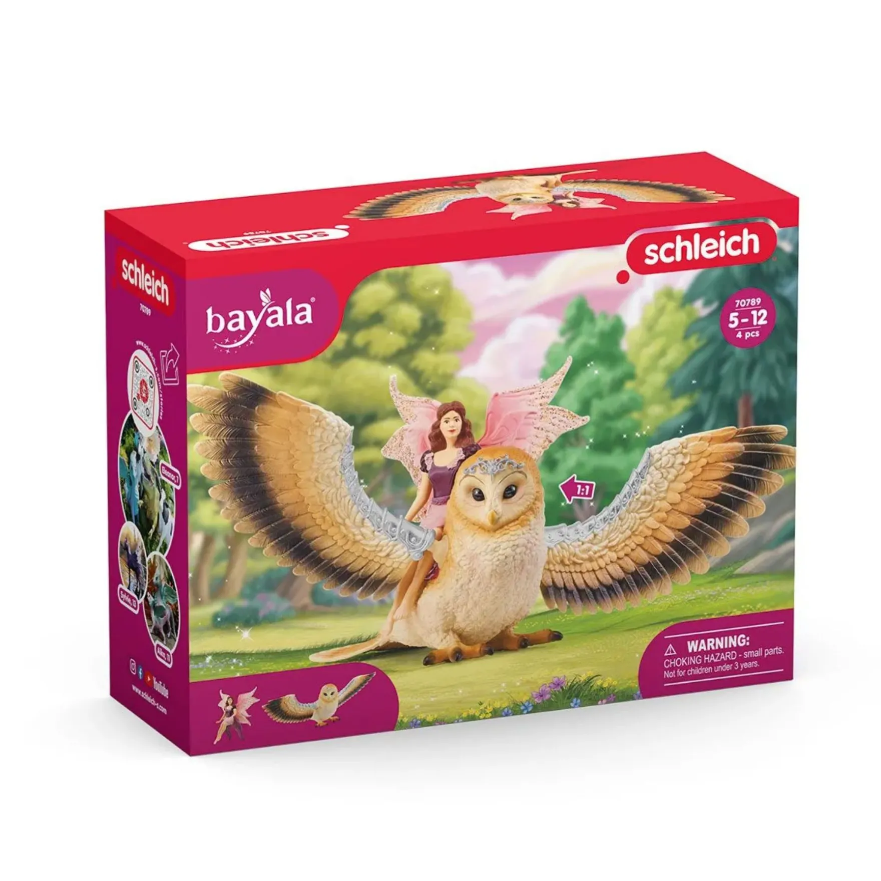 Schleich 70789 Fee tijdens de vlucht op Glam-Owl