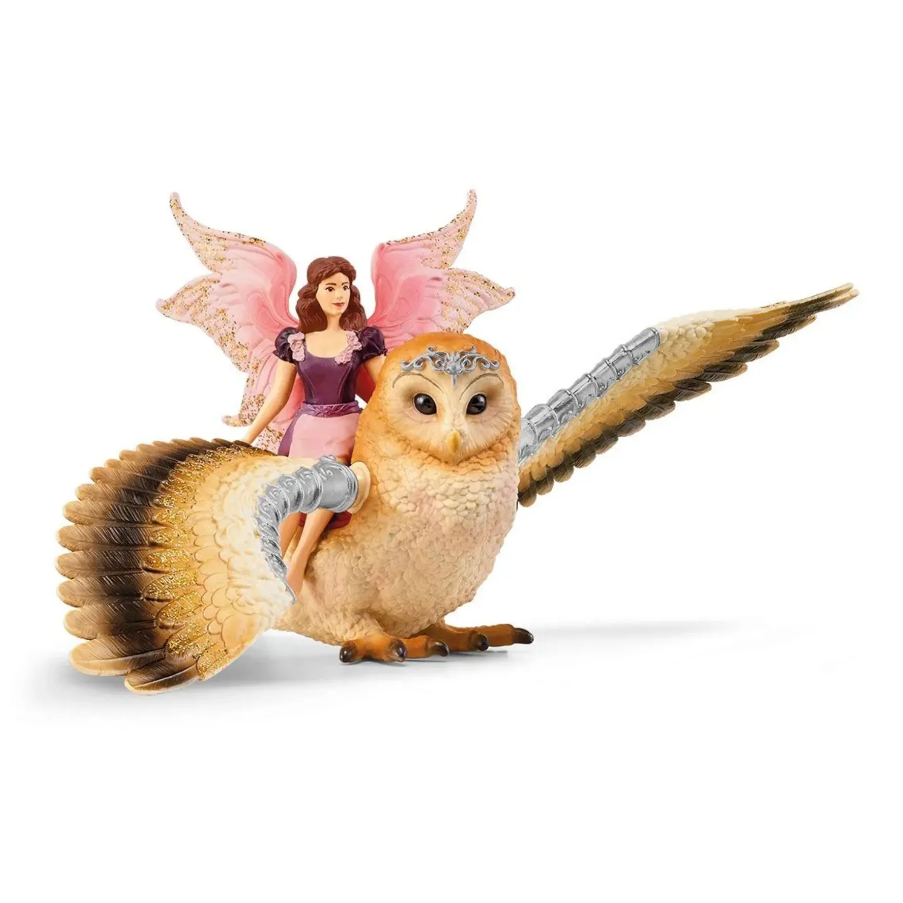 Schleich 70789 Fee tijdens de vlucht op Glam-Owl