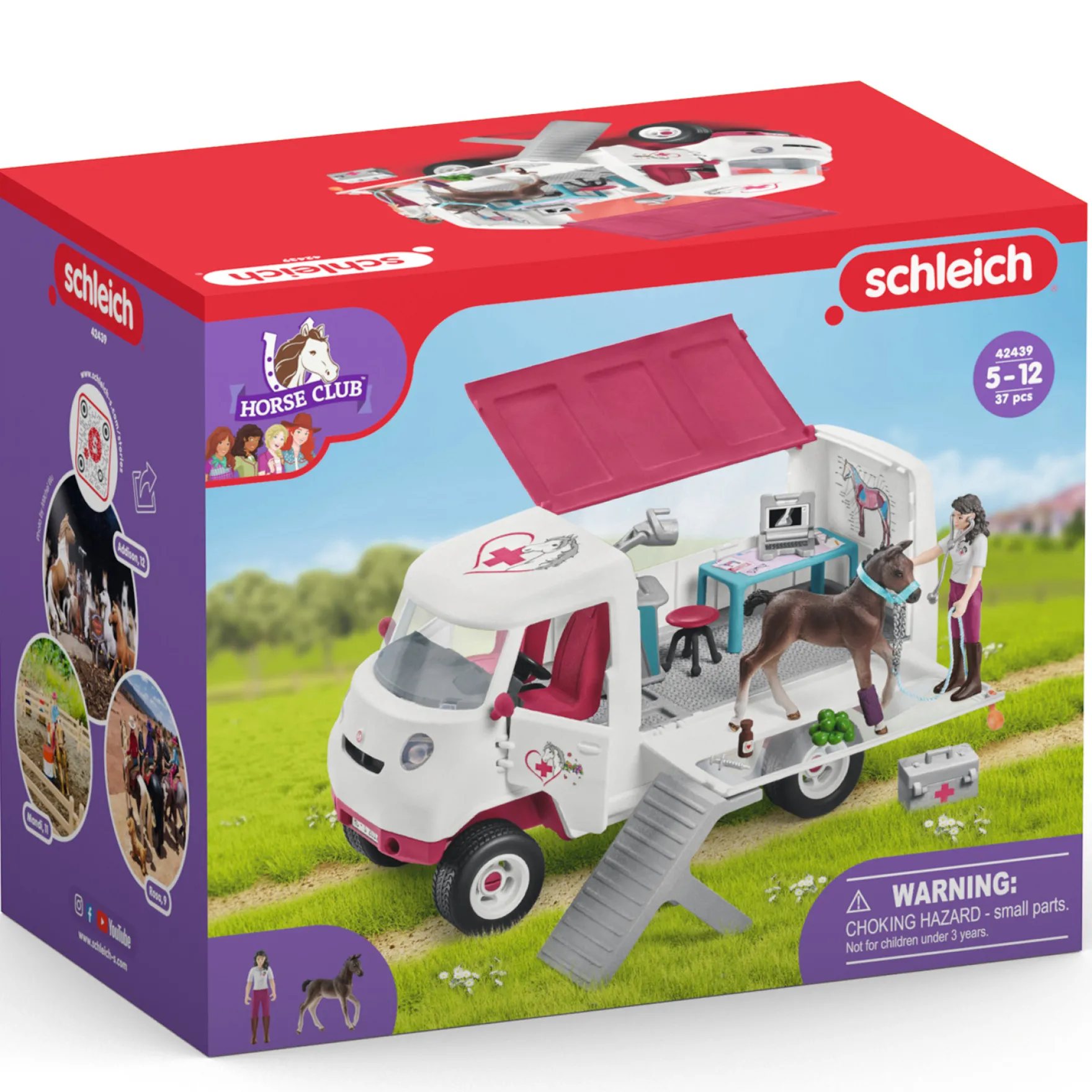 Schleich 42439 Mobiele Dierenarts met Hannoveraans veulen
