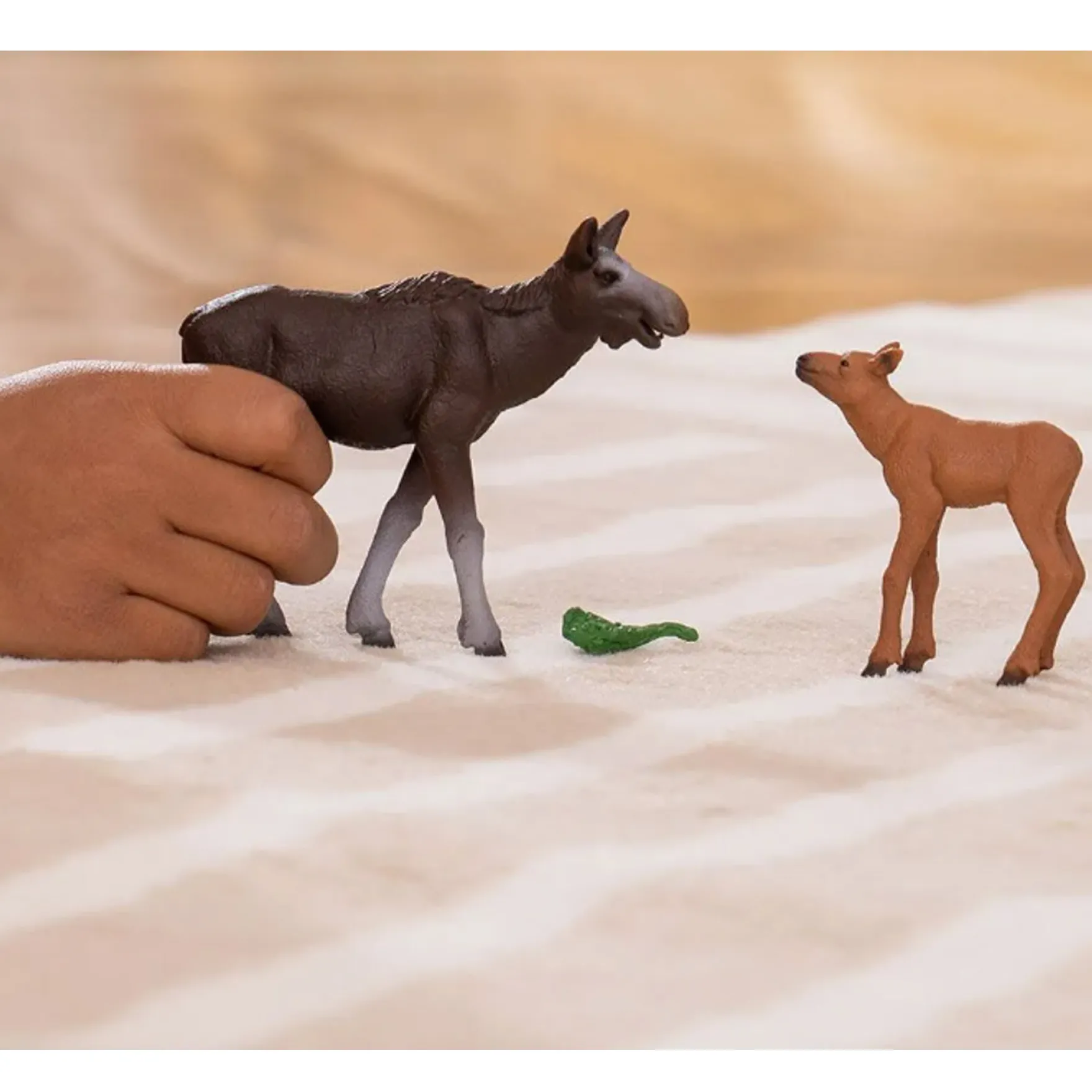 Schleich 42603 Moose with Calf (NatGeo)