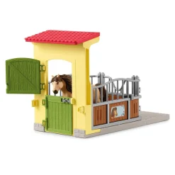 Schleich 42609 ponybox met Ijslandse ponyhengst
