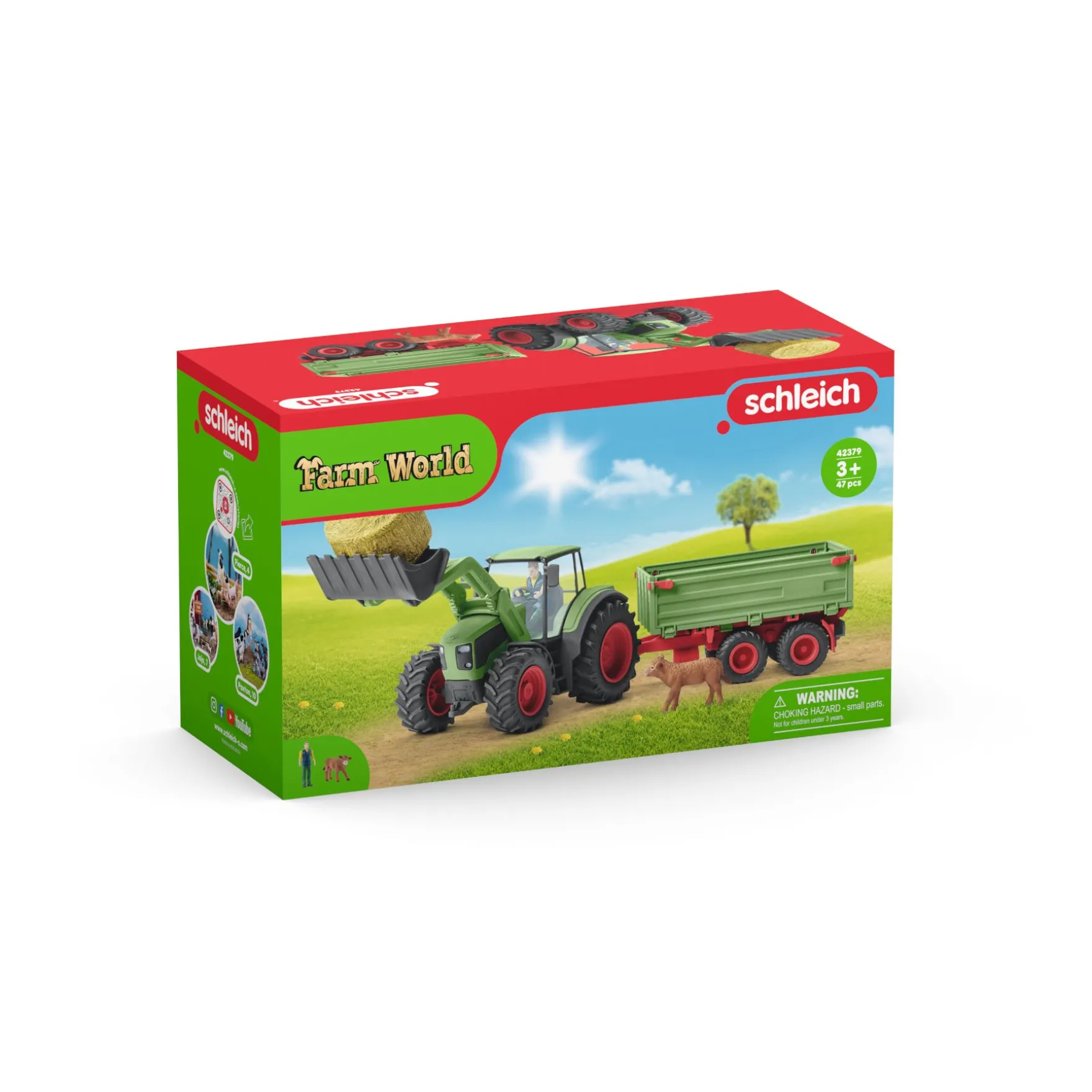 Schleich 42379 Tractor Met Aanhangwagen