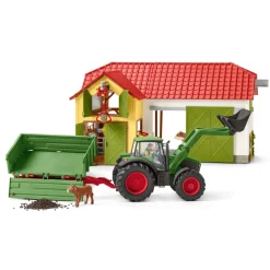 Schleich 42379 Tractor Met Aanhangwagen