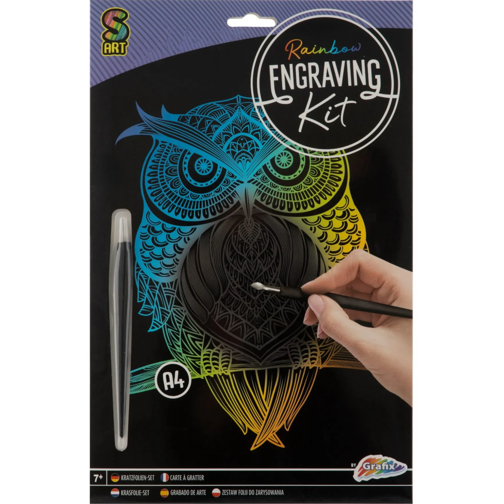 Scratch art A4 4 assorti