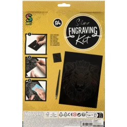 Scratch art A4 4 assorti