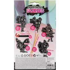 Scratch art magneten 10 stuks 2 assorti