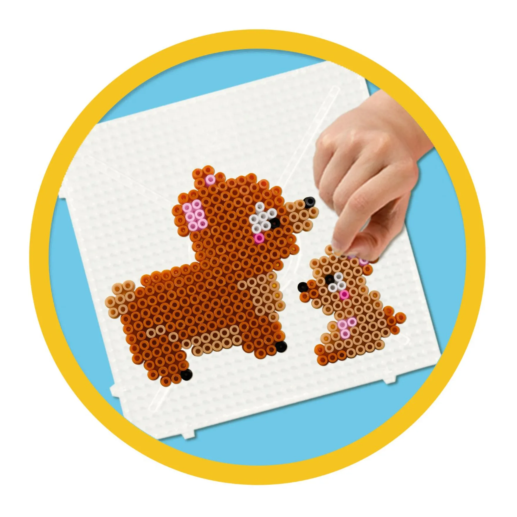 SES Beedz strijkkralen schattige familie dieren 1800 stuks