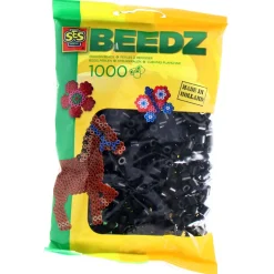 SES BEEDZ: Strijkkralen Zwart 1000 Stuks