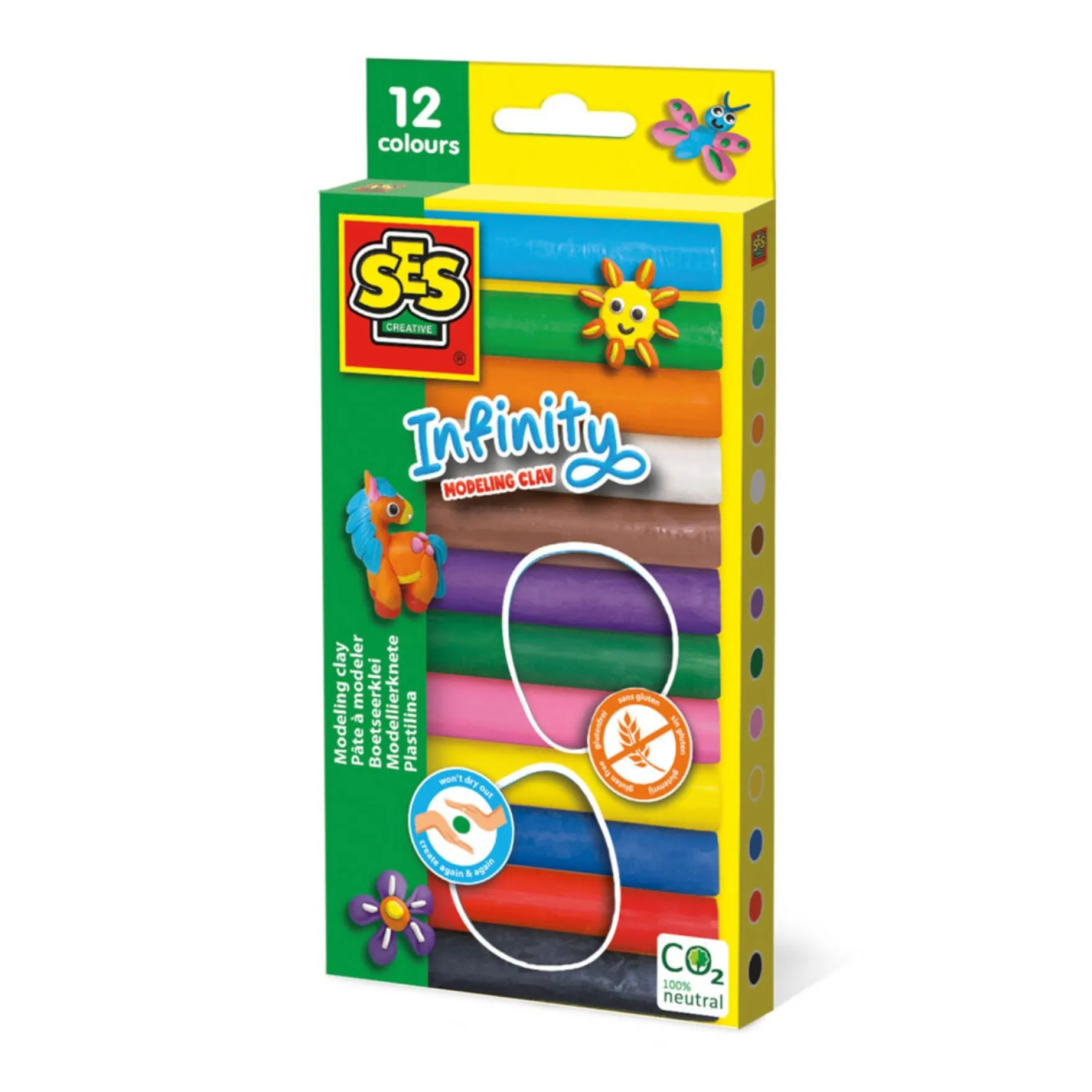 SES Boetseerklei 12 St 180 Gr