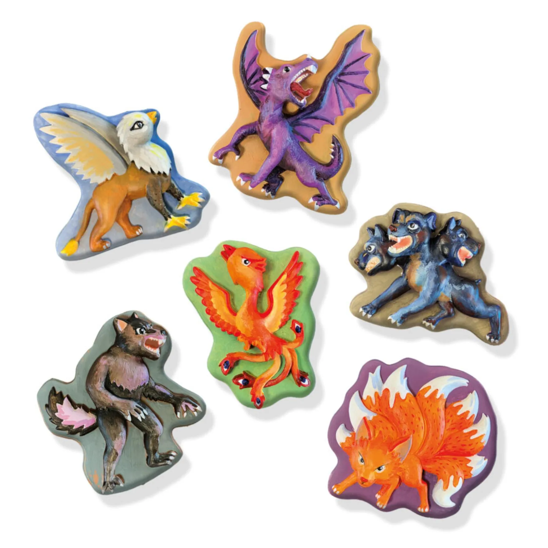 SES gieten en schilderen mythische wezens