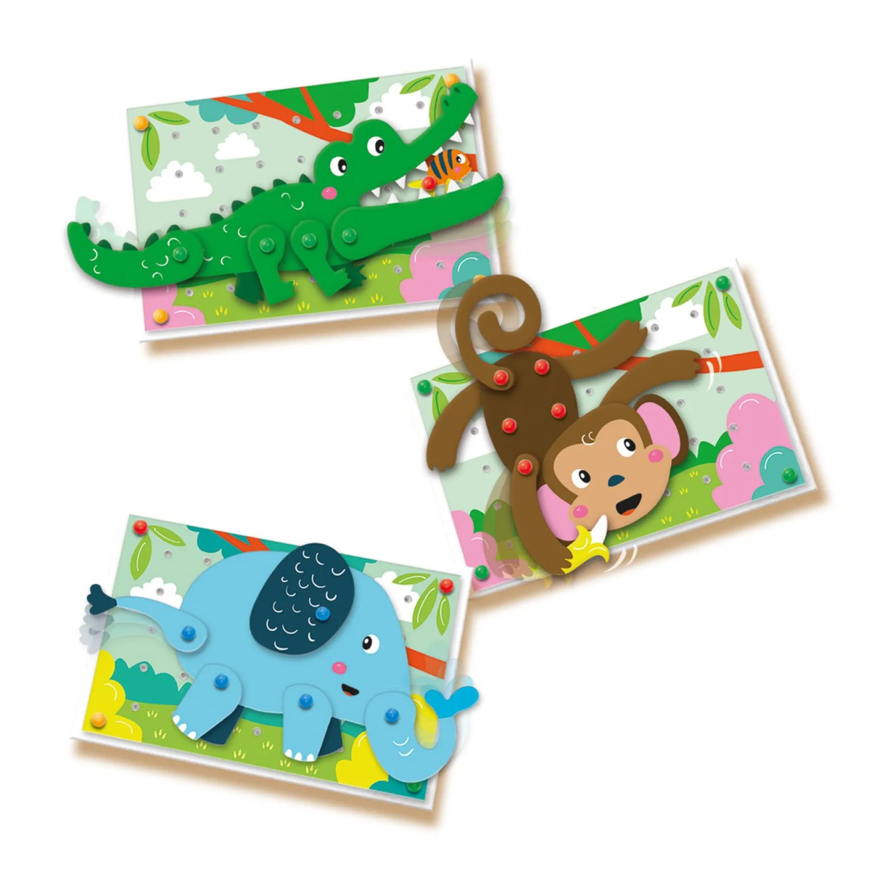 SES Ik Leer Mozaiek Dieren Puzzel