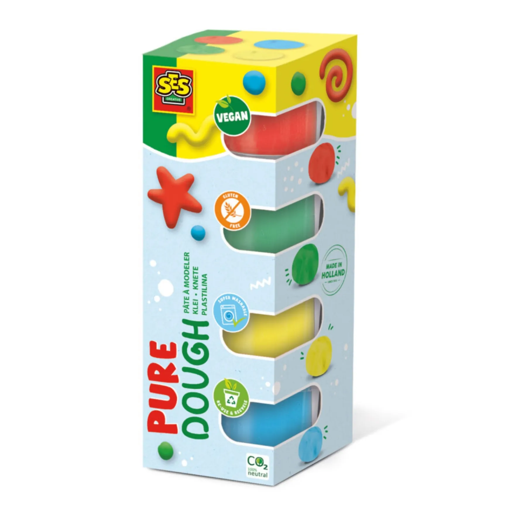 SES Klei Feel Good Pure 4 x 90 Gr