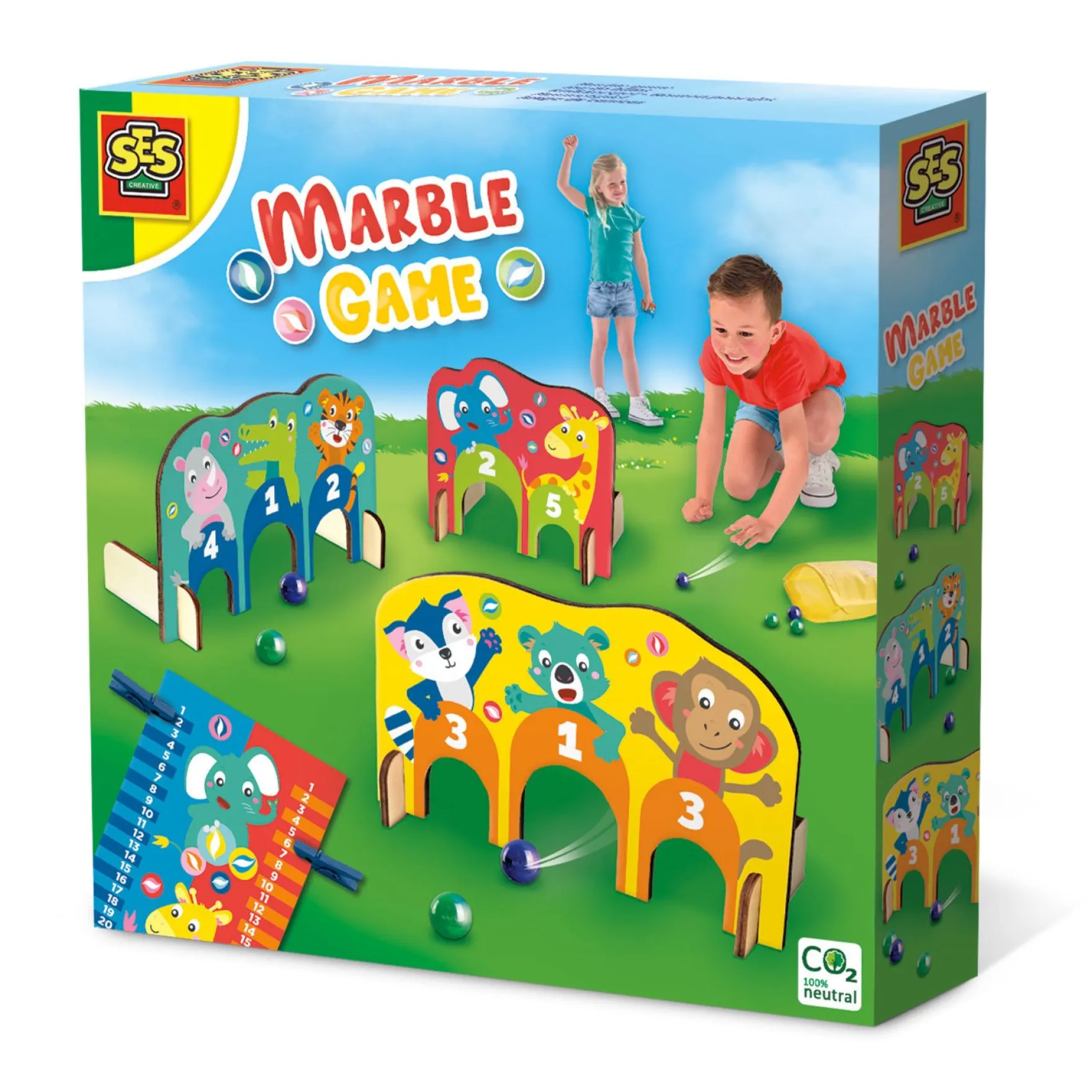 SES Knikker Spel Poortjes Hout