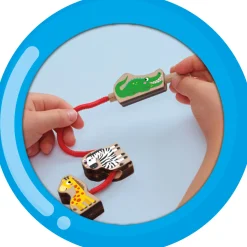 SES My First Houten dieren kralen rijgen