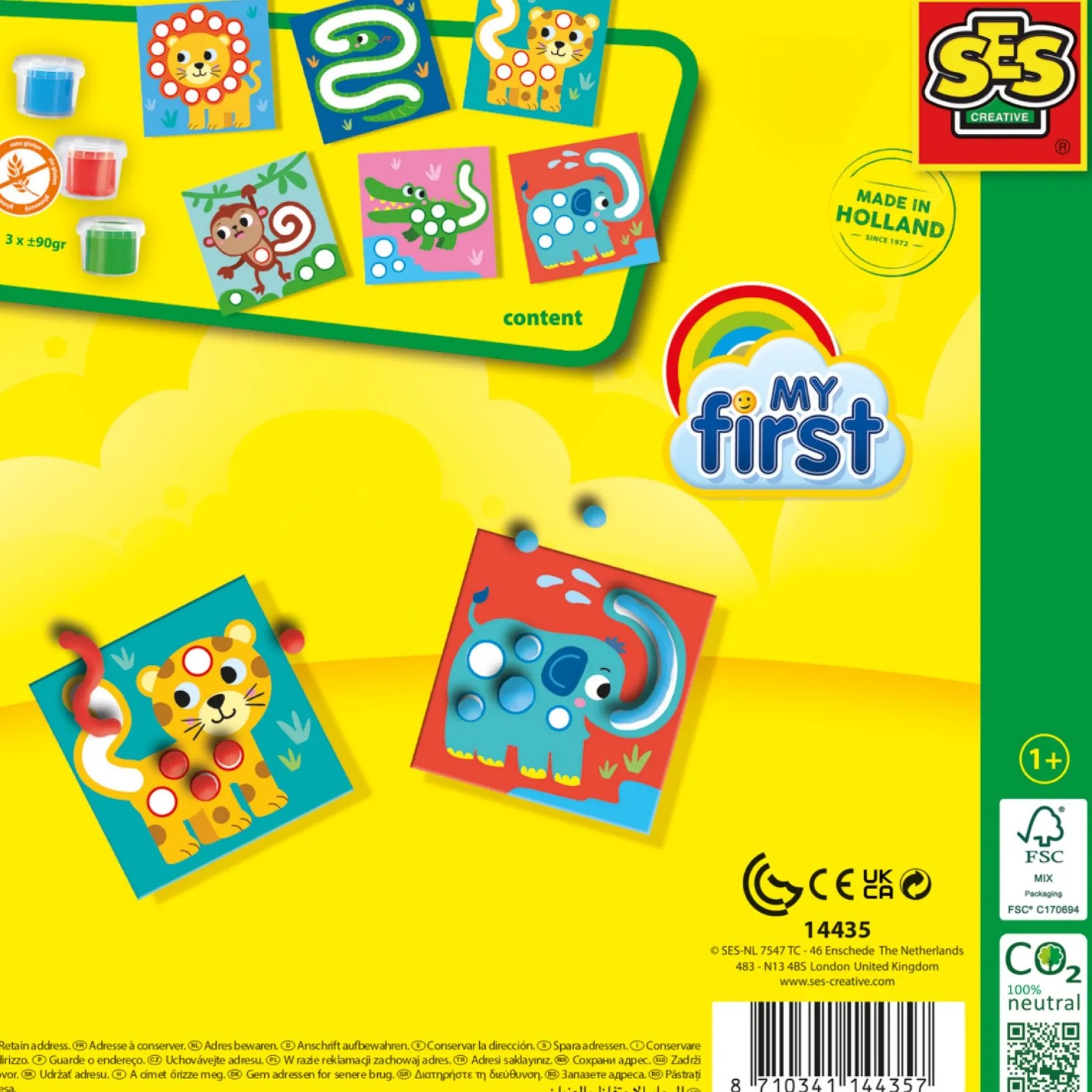 SES My First Klei Opdrachtenkaart Dier