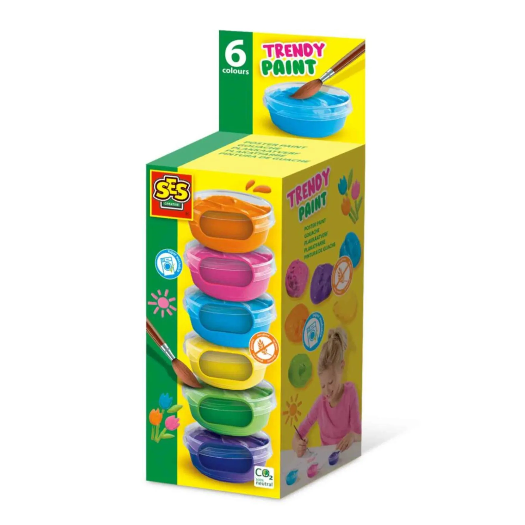 SES plakkaatverf trendy 6 x 45 ml