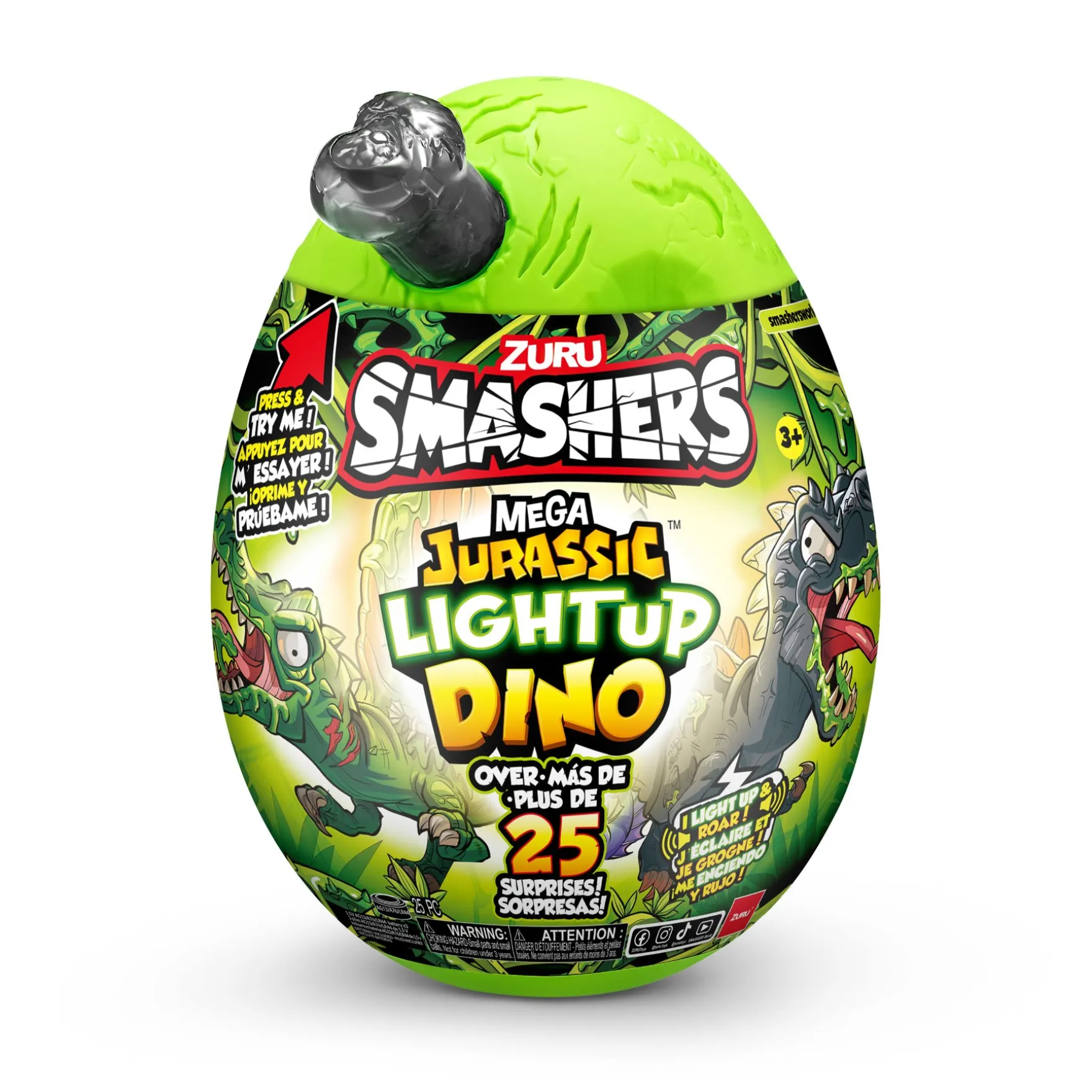 Smashers mega jurassic light-up dino