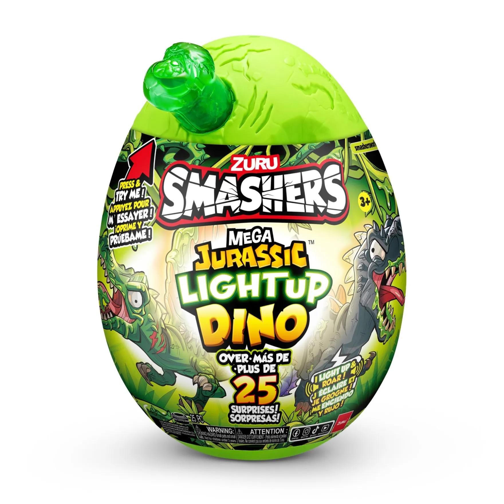 Smashers mega jurassic light-up dino