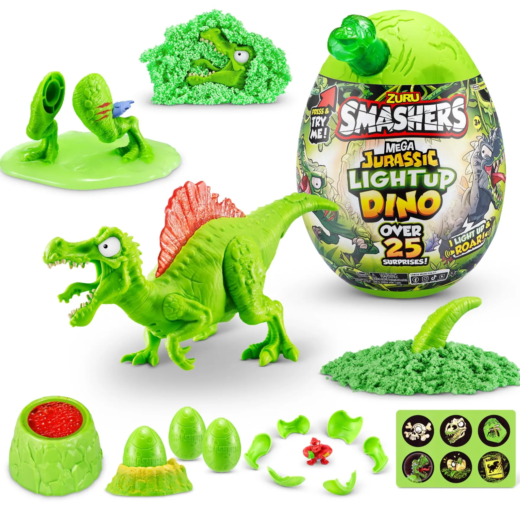 Smashers mega jurassic light-up dino
