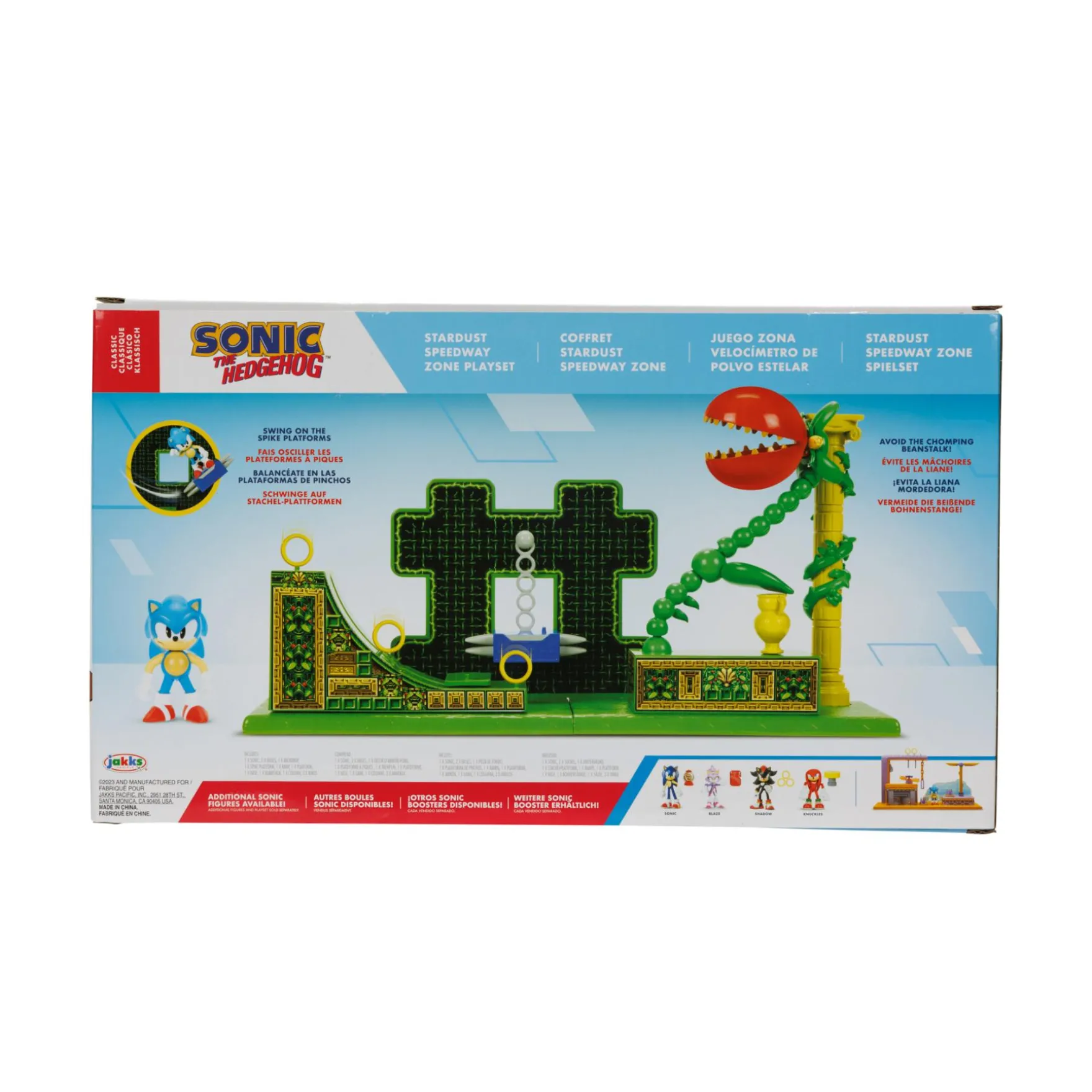 Sonic Speedway Zone speelset inclusief 6,5 cm figuur