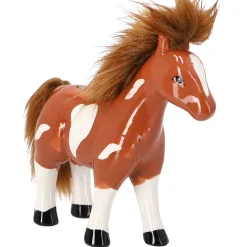 Spaarpot aardewerk paard 18x18cm