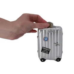 Spaarpot koffer 13,5x9x5 cm 3 assorti