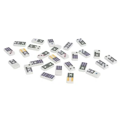 Spel domino dubbel 9 in blik