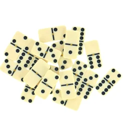 Spel Domino Hout Dubbel 6 In Kist