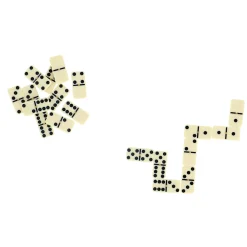 Spel Domino Hout Dubbel 6 In Kist