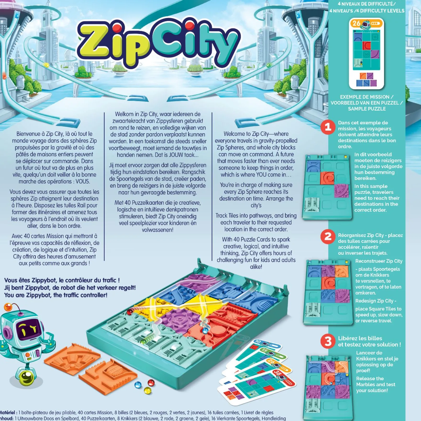 Spel Logiquest Zip City