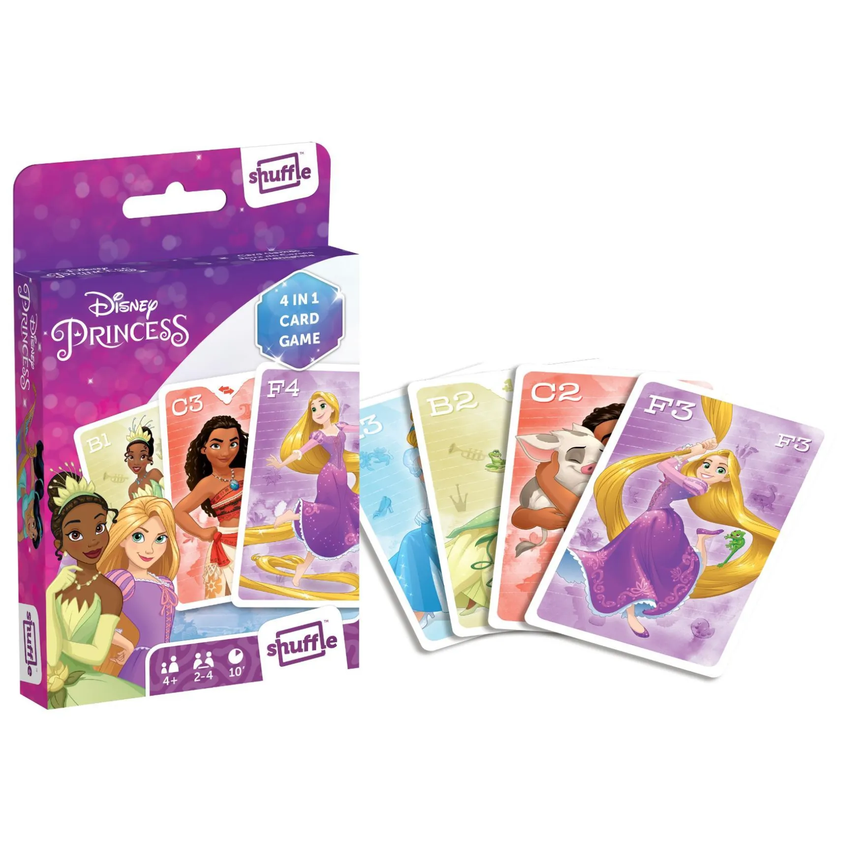 Spel Shuffle 4 In 1 Disney Princess