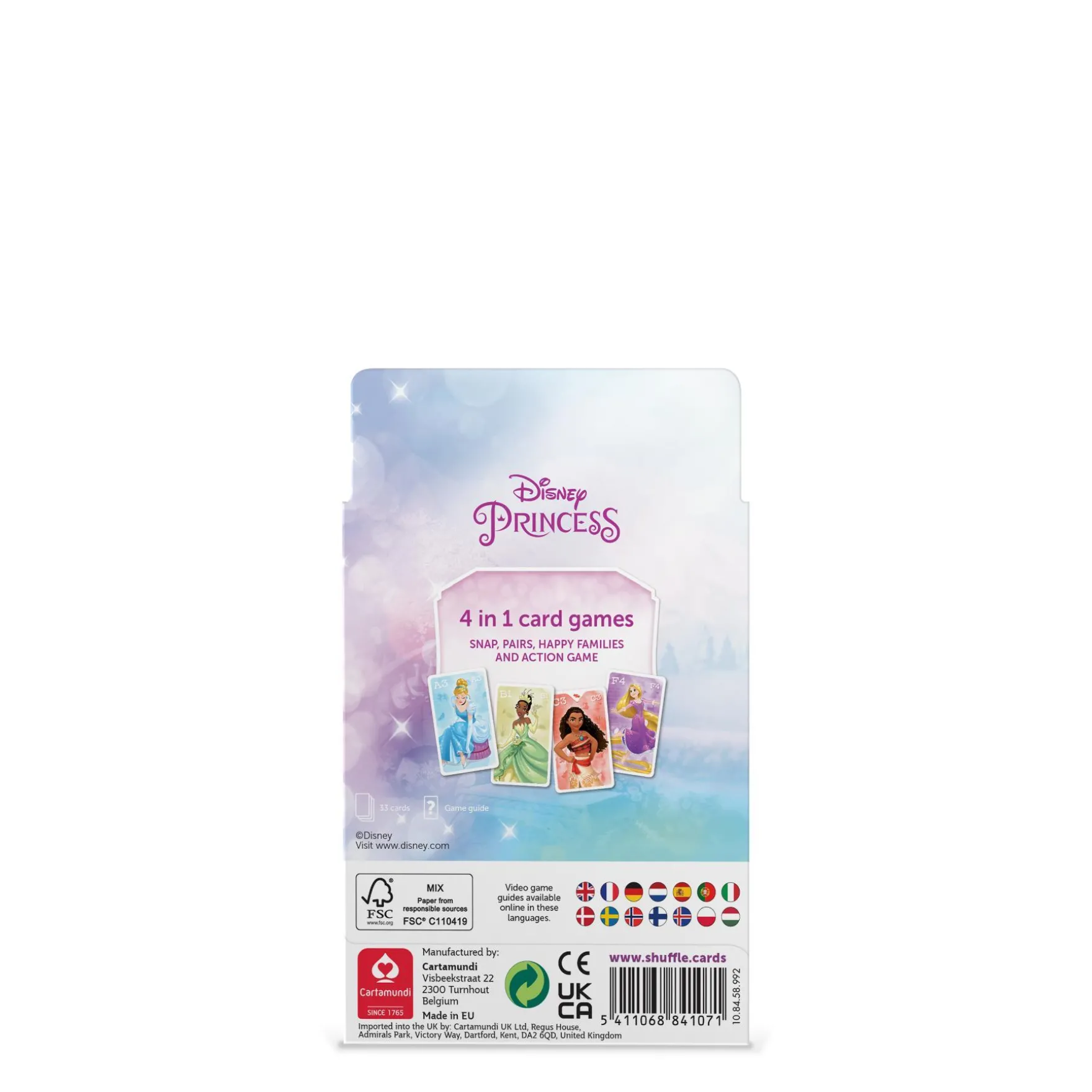Spel Shuffle 4 In 1 Disney Princess