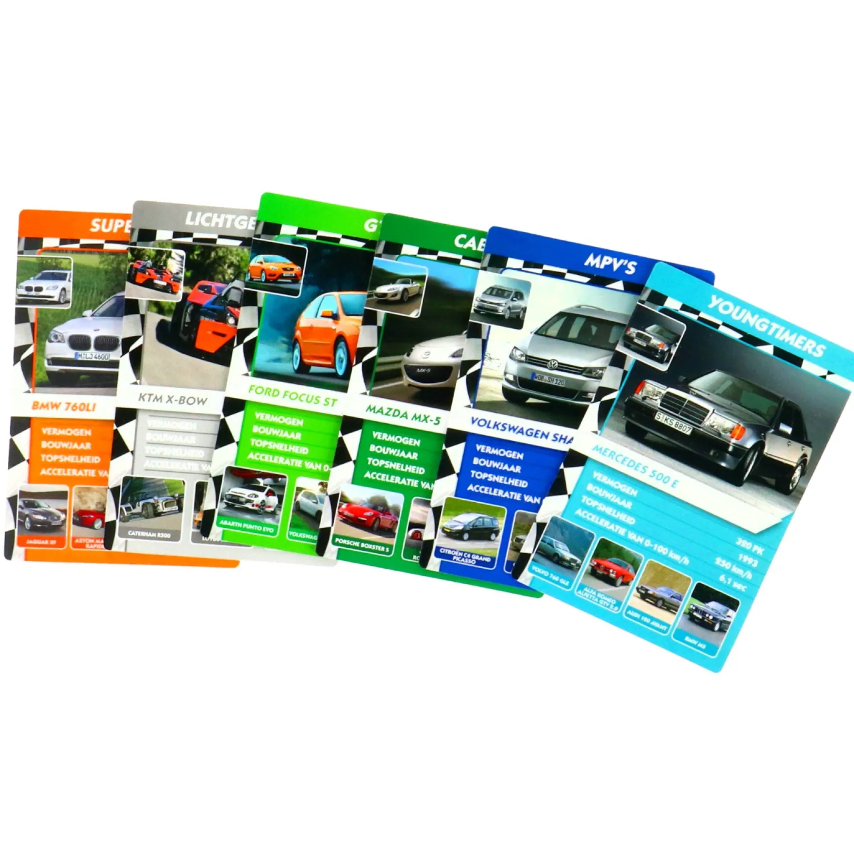 Spel Weetjes Kwartet Auto's