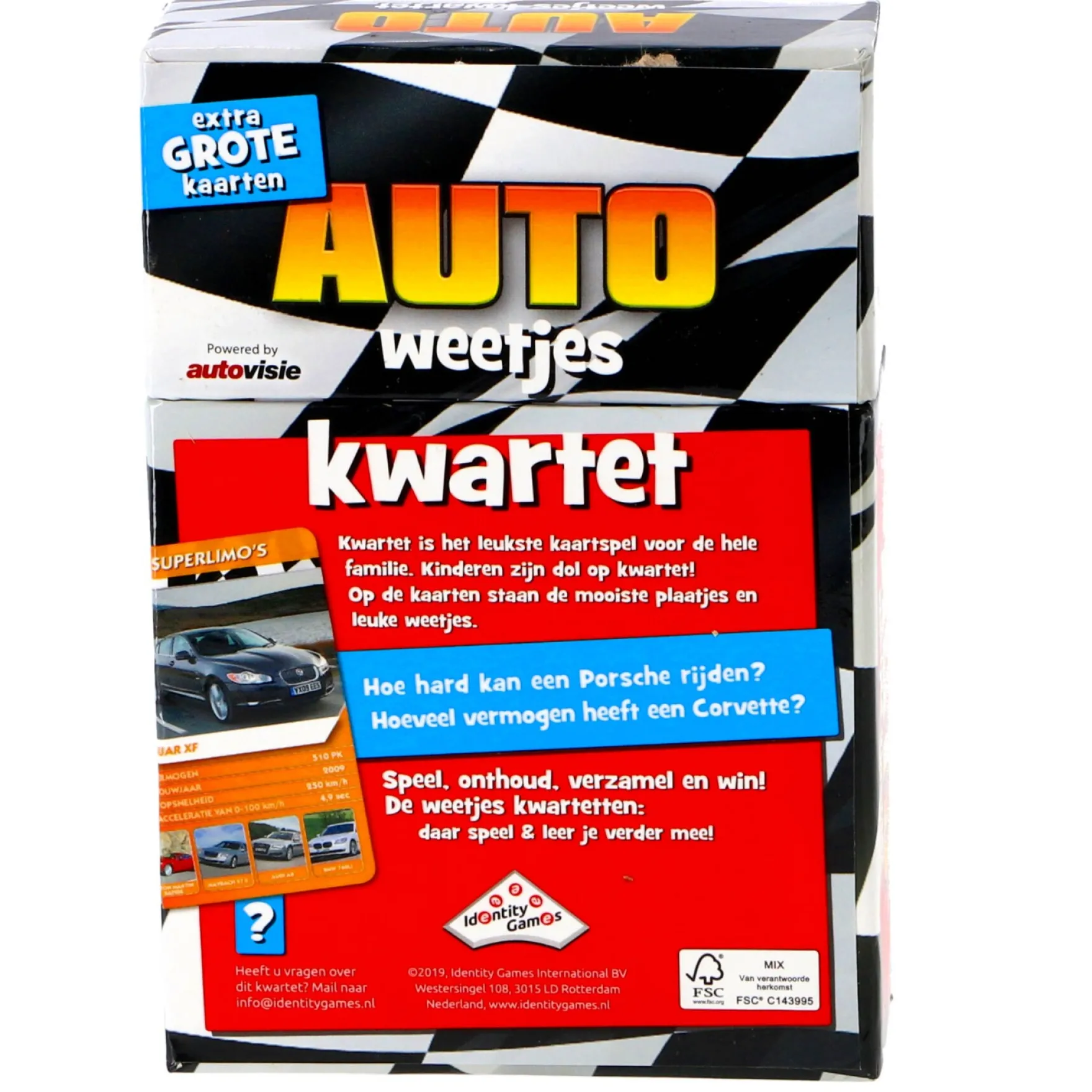 Spel Weetjes Kwartet Auto's