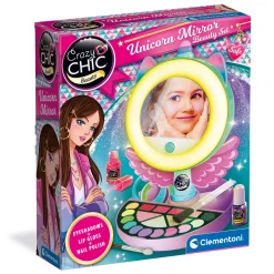 Spiegel make-up met vlog en licht