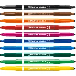 Stabilo trio viltstiften 10 stuks