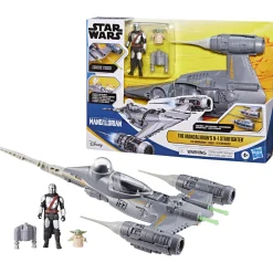 Star Wars 10cm Epic Hero Series N1 Starfighter With Mando & Grogu