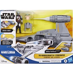 Star Wars 10cm Epic Hero Series N1 Starfighter With Mando & Grogu
