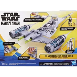 Star Wars 10cm Epic Hero Series N1 Starfighter With Mando & Grogu